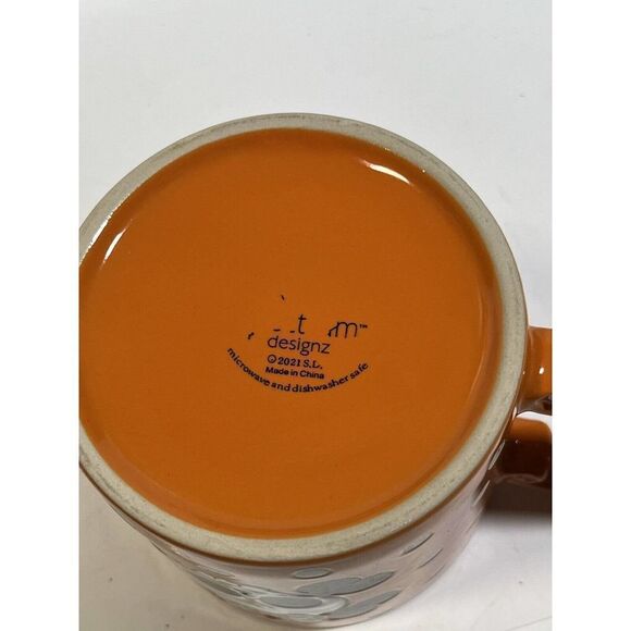 Halloween Cofee Tea Mug Cup Skull Crossbones Hair Bow Large BOO Spectrum Desi - Picture 8 of 9